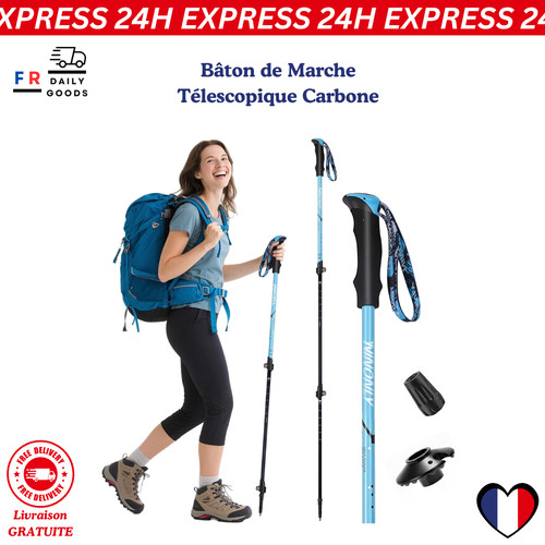 Bâton marche télescopique - bâton,