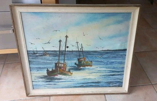 Ancienne toile peinture - ancienne,