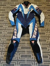 Dainese One Piece Mens Leather Motorcycle Suit  Size EUR 52