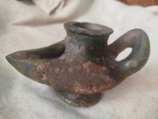 Lampe huile poterie - huile,