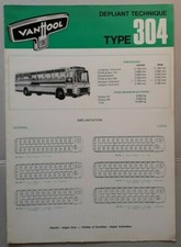 Vanhool Type 304 Brochure 1966 - French