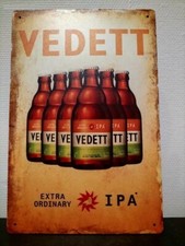 Plaque bière Vedett IPA 30 x