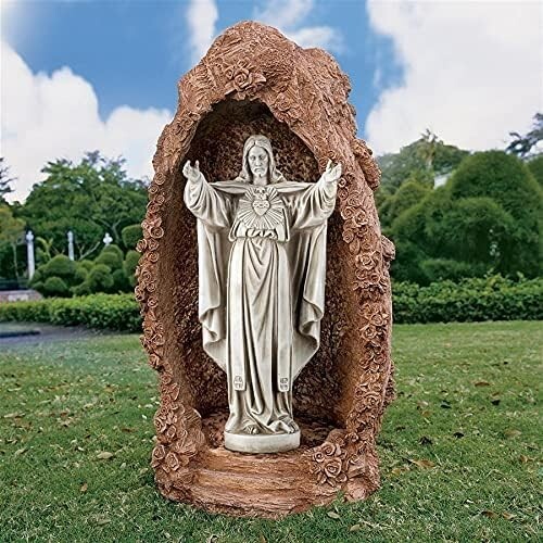 Statue jardin jésus - statue, fibre