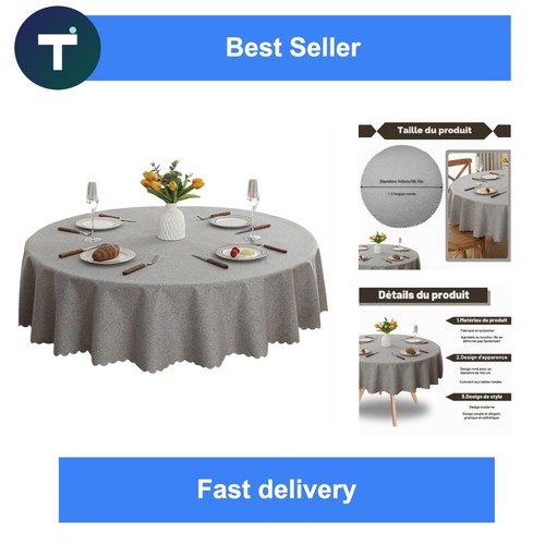 Nappe ronde 140 toile - cm,
