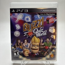 Buzz Quiz World (Sony PlayStation 3 PS3) Game Only CIB Complete Tested Works