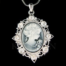 Noir Cameo Avec Cristal