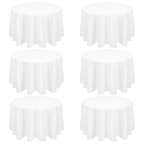 Lot blanche nappes rondes - blanche,