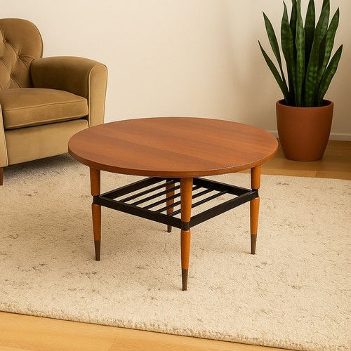 Table basse placage teck - table,
