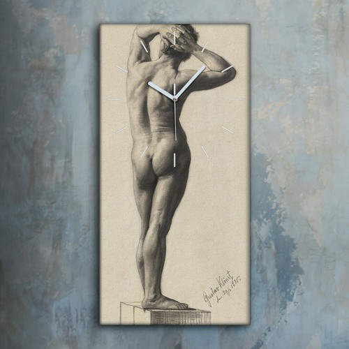 Horloge murale sur toile - , 30x60