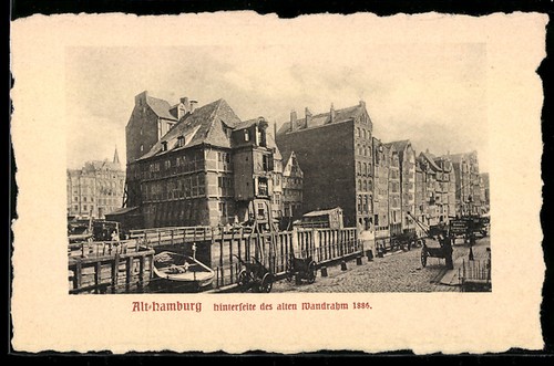 Vieux hambourg ancien cadre - ancien,
