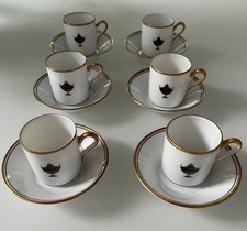 _____ ~ Rare Set of Gio Ponti For Richard Ginori Italian Porcelain Cup + Saucers