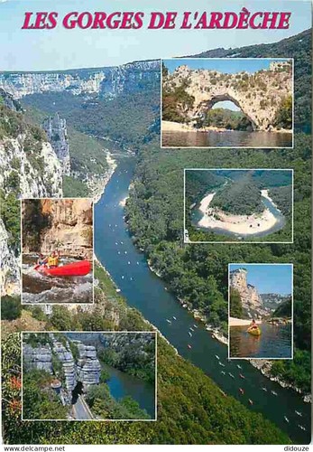 Carte postale ardèche - carte,