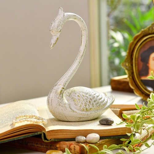 Cast iron swan shaped - swan, garden