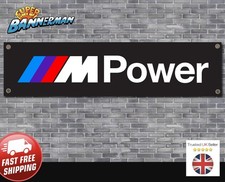 BMW M Power Logo Banner for Garage, Workshop, Showroom M2, M3, M4, M5, etc XL