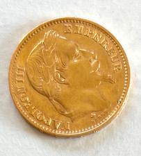 Pièce monnaie 20 Francs or collection 1868 A. NAPOLÉON III Tête laurée SUP
