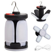 Lanterne de Camping Solaire, Lampe de Tente avec 6 Modes Déclairage, Pliable ...