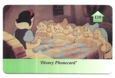 RARE / PHONE CARD - SNOW WHITE DISNEY SNOW WHITE PHONECARD TELECARD