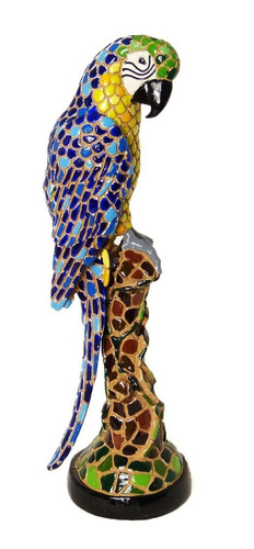 Figurine perroquet bleu 19 - figurine,