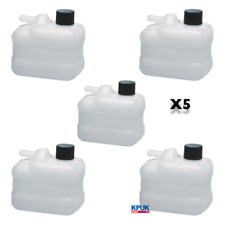Kart 5 x Overflow Catch Tanks with Black Tops Brand New Karting Kart Parts UK