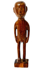 VTG Moai Tangata Ancestor Sculpture Easter Island Hand Carved Wood Rapa Nui Nude