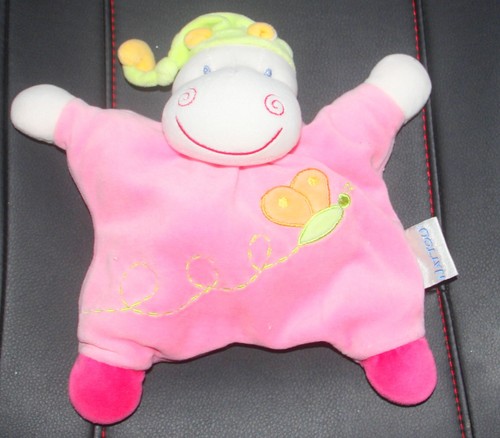 Doudou semi plat hippopotame - semi,