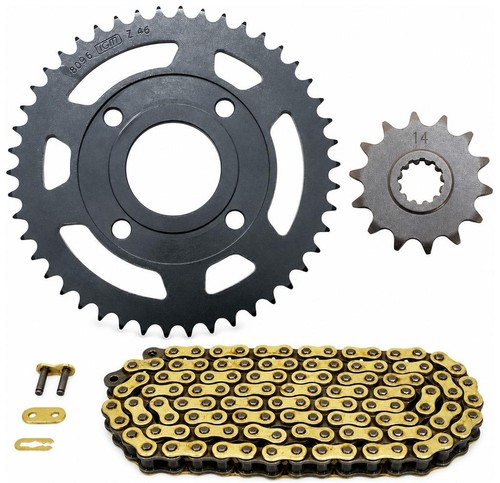 Kit chaine moto - chaine, (420-14x46)