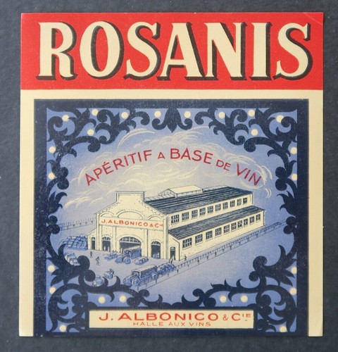 Ancienne étiquette rosanis - ancienne,