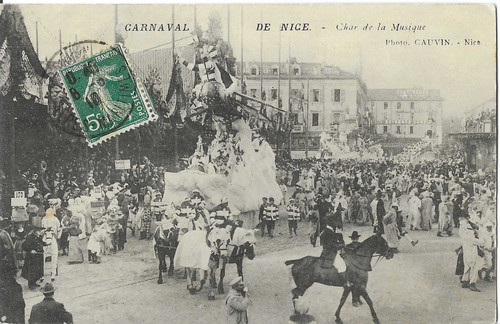 Cpa animée voyagée - cpa, carnaval