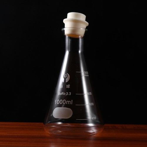 Flacon erlenmeyer avec bouchon - erlenmeyer,