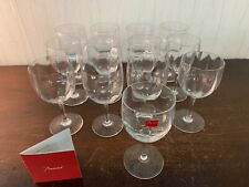 17 Baccarat Crystal Optical Montaigne Model Red Wine Glasses (Price Per Piece)
