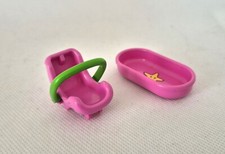 BAIGNOIRE ROSE AVEC ETOILE ET