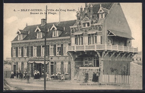 Cpa bray dunes villa coq - bray-dunes,, du