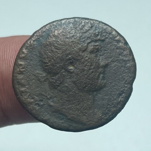 Monnaie romaine hadrien as - romaine, ,