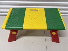 VINTAGE 1996 LEGO ACTIVITY LAP TOP TABLE WITH 2 STORAGE BINS & FOLDING LEGS L@@K
