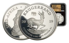 2019 Afrique Du Sud 1-oz Argent Big 5 Mark Privé Krugerrand Preuve NGC PF69UC
