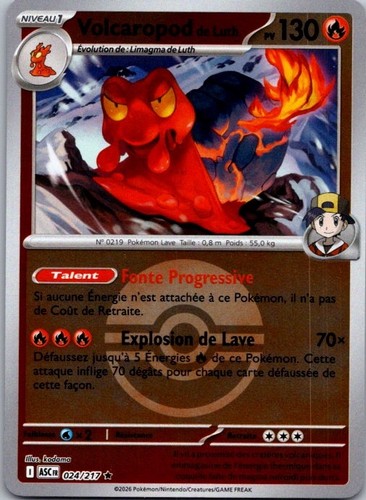 Carte pokémon volcaropod - carte,