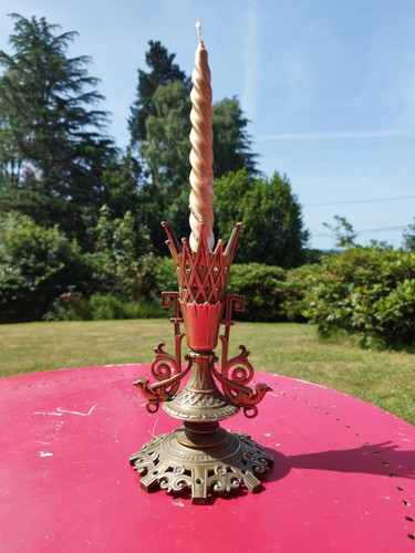 Bougeoir bronze style - bougeoir,