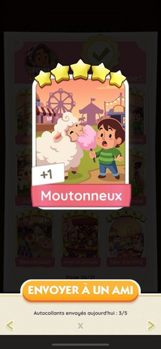 Moutonneux carte monopoly 5 - carte,