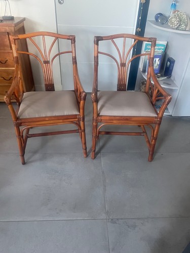 Fauteuils bambou rotin - fauteuils,