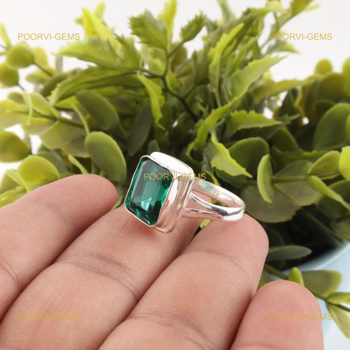 Bague solitaire rectangle - bague, en