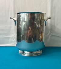 CHRISTOFLE champagne bucket model ORMESSON silver metal SHELLS 23 cm