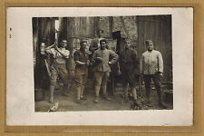 RPPC Photo Card Military Canteen Soldier Infantry Cook m035