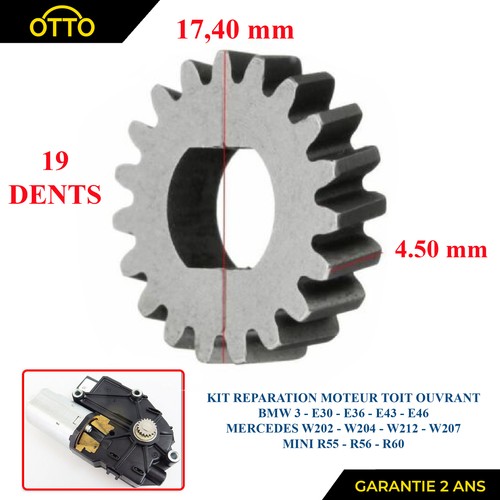 Engrenage moteur toit ouvrant - moteur,