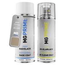 Peinture Voiture kit bombe aérosol 2C pour Citroen AC335 Sable Dore Metallic