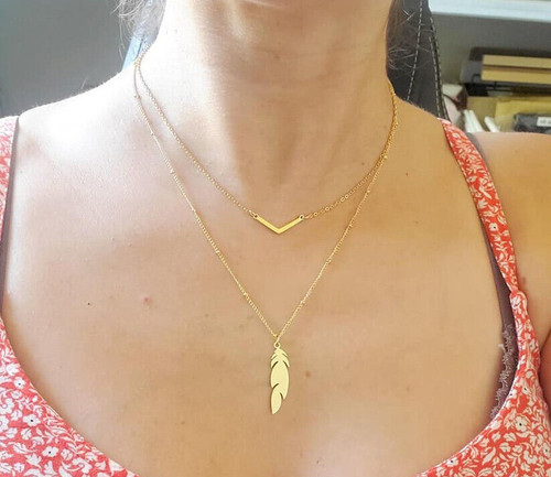 Collier multi rang - , acier