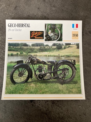 Carte fiche moto - carte, collection