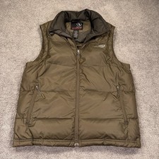 Aigle Actimum Puffer Vest Mens Large Grey Down Feather Outdoor Zip Jacket