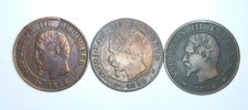 Lot 3 pièces 5 Centimes