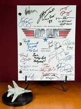 Top Gun Script Signed- Autograph Reprints- Full Script- Tom Cruise