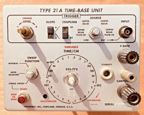 Tiroir type 21a time base - type,